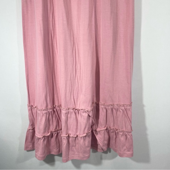 NWT Grace Karin Pink Strapless Smocked Maxi Dress with Pockets Women's Medium - Picture 8 of 9